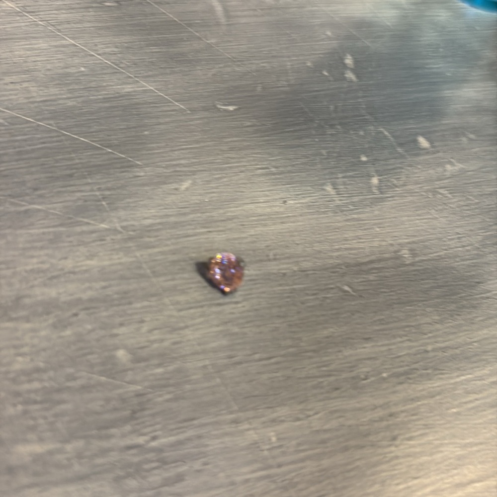 Industrial Strength Tri Prong 6mm pink CZ threaded end